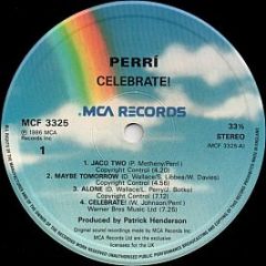 Perrí - Celebrate! - MCA