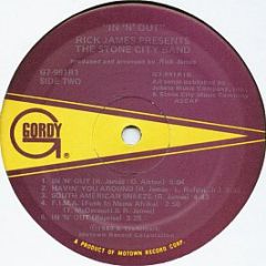 Rick James Presents The Stone City Band - In 'n' Out - Gordy