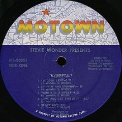 Stevie Wonder Presents Syreeta - Syreeta - Motown