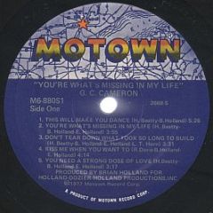 G.C. Cameron - You're What's Missing In My Life - Motown