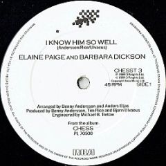 Elaine Paige And Barbara Dickson - I Know Him So Well - RCA