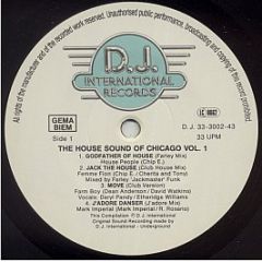 Various Artists - The House Sound Of Chicago Vol. 1 - D.J. International Records