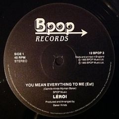 Léroi - You Mean Everything To Me - Bpop Records