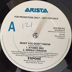 Exposé - What You Don't Know - Arista