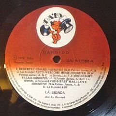 La Bionda - Bandido - Baby Records
