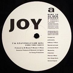 JOY - I'm Leaving - Swanyard Records Ltd