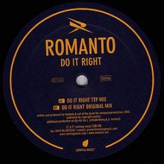Romanto - Do it Right - Sonntag Music