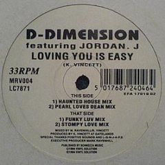 D-Dimension - Loving You Is Easy - Vinyl Solution