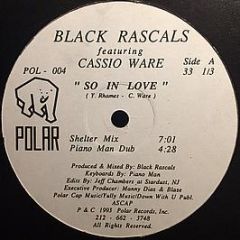 Black Rascals Featuring Cassio Ware - So In Love - Polar Records