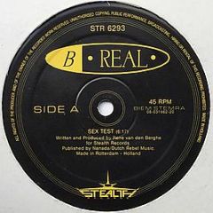B Real - Sex Test - Stealth Records