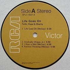 Faith, Hope & Charity - Life Goes On - RCA