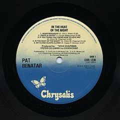 Pat Benatar - In The Heat Of The Night - Chrysalis