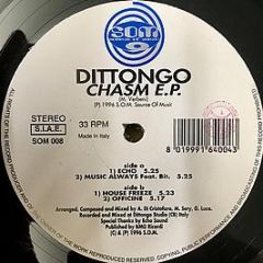 Dittongo - Chasm Ep - Source Of Music