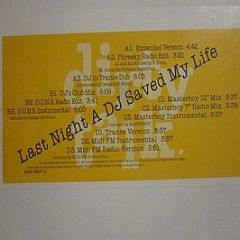 Dirty Talk. - Last Night A DJ Saved My Live - WEA