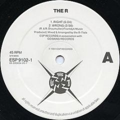 The R - Let's Get Going / Right - ESP Records