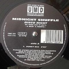 Midnight Shuffle - Disco Night - Underground Music Department