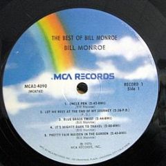 Bill Monroe - The Best Of Bill Monroe - MCA