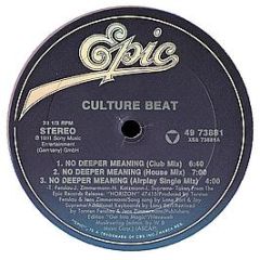 Culture Beat - No Deeper Meaning - Epic