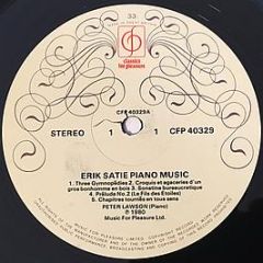 Erik Satie, Peter Lawson - Piano Music - Classics For Pleasure