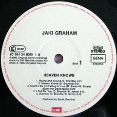 Jaki Graham - Heaven Knows - EMI