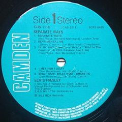 Elvis - Separate Ways (Reissue) - Camden