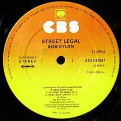 Bob Dylan - Street-Legal - CBS