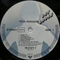 Paul Rodgers - Cut Loose - Atlantic