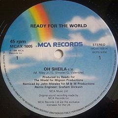 Ready For The World - Oh Sheila - MCA