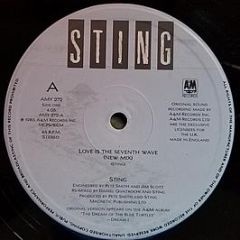 Sting - Love Is The Seventh Wave (New Mix) - A&M Records
