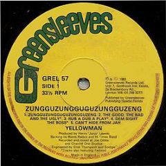 Yellowman - Zungguzungguguzungguzeng - Greensleeves Records
