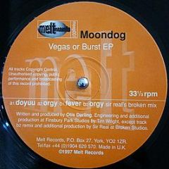 Moondog - Vegas Or Burst EP - Melt Records