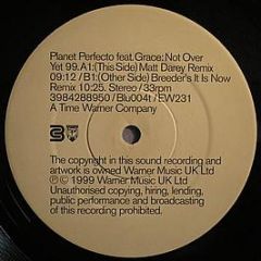 Planet Perfecto feat. Grace - Not Over Yet 99 - Code Blue