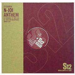 N Joi - Anthem - S12 Simply Vinyl