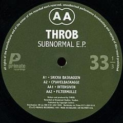 Throb - Subnormal EP - Primate