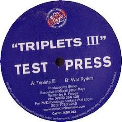 Sticky - Triplets Iii / War Rhythm - Social Circles