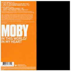 Moby - In This World / In My Heart (Remixes) - V2