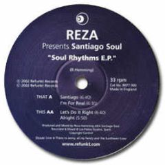 Reza Presents Santiago Soul - Soul Rhythms EP - Refunkt