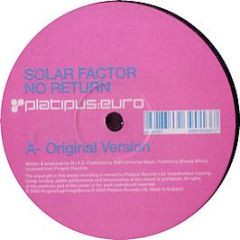Solar Factor - No Return - Platipus
