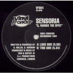 Sensoria - Sensoria - G Marks The Spot - Vinyl Frontier