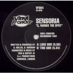 Sensoria - Sensoria - G, Marks The Spot - Vinyl Frontier Recordings