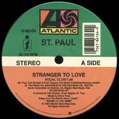 St. Paul - St. Paul - Stranger To Love - Atlantic