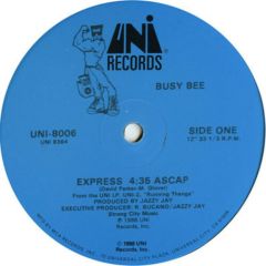 Busy Bee - Busy Bee - Express - Uni Records
