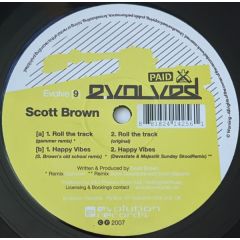 Scott Brown - Scott Brown - Roll The Track - Evolved Records