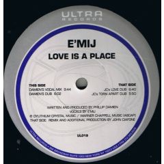Emij - Emij - Love Is A Place - Ultra Records
