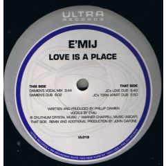Emij - Emij - Love Is A Place - Ultra Records