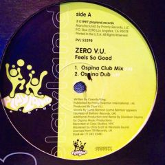 Zero V.U. - Zero V.U. - Feels So Good - Playland Records