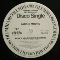 Jackie Moore - Jackie Moore - How's Your Love Life Baby (Special 12" Version) - Columbia