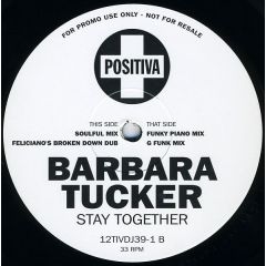 Barbara Tucker - Barbara Tucker - Stay Together - Positiva