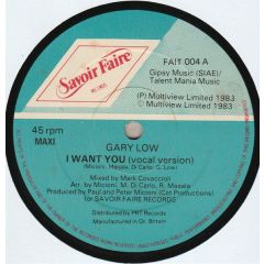 Gary Low - Gary Low - I Want You - Savoir Faire Records