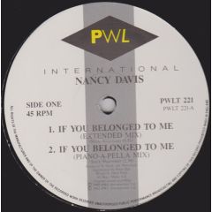 Nancy Davis - Nancy Davis - If You Belonged To Me - PWL